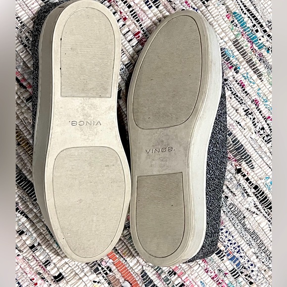 Vince Grey Marl Walsh Knit Slip-On Platform Sneakers size 8 - Picture 6 of 8
